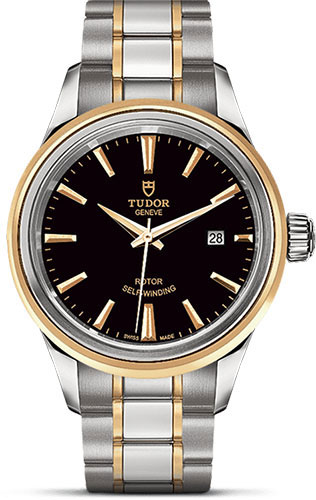 Tudor Watches - Style 28 mm - Steel and Gold - Double Bezel - Bracelet - Style No: M12103-0003