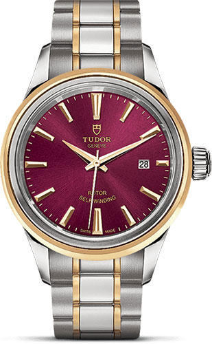 Tudor Watches - Style 28 mm - Steel and Gold - Double Bezel - Bracelet - Style No: M12103-0013