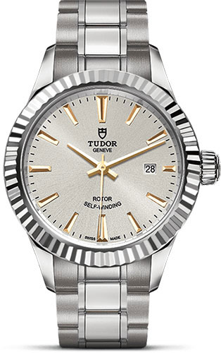 Tudor Watches - Style 28 mm - Steel - Fluted Bezel - Bracelet - Style No: M12110-0005