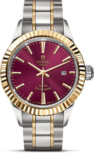 Tudor Watches - Style 28 mm - Steel and Gold - Fluted Bezel - Bracelet - Style No: M12113-0013