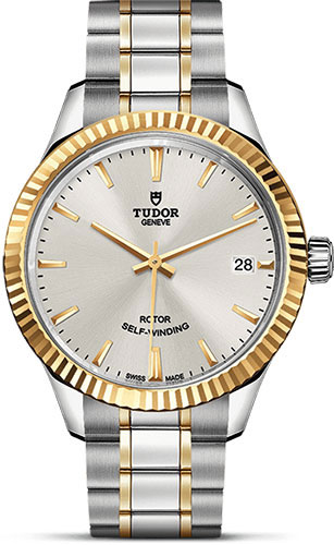 Tudor Watches - Style 34 mm - Steel and Gold - Fluted Bezel - Bracelet - Style No: M12313-0003