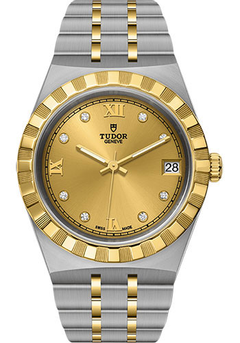 Tudor Watches - Royal 34 mm - Steel and Gold - Bracelet - Style No: M28403-0006