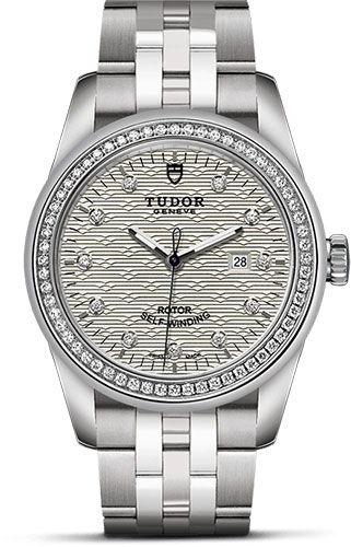 Tudor Watches - Glamour Date 31 mm - Steel - Dia Bezel - Bracelet - Style No: M53020-0002