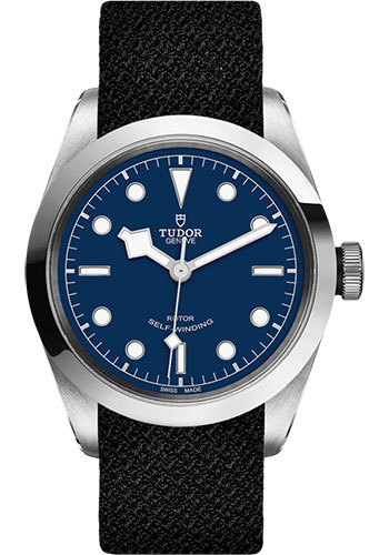 Tudor Black Bay 41 Watch - 41mm Steel Case - Blue Dial - Black Fabric Strap  - M79540-0010