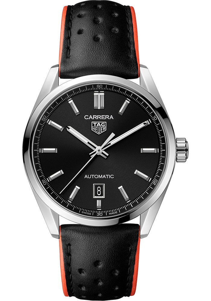 Tag Heuer Watches - Carrera Date Automatic 39 mm - Steel - Leather Strap - Style No: WBN2110.FC6623