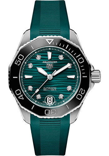 Tag Heuer Watches - Aquaracer Professional 300 Automatic 36 mm - Steel - Rubber Strap - Style No: WBP231G.FT6226