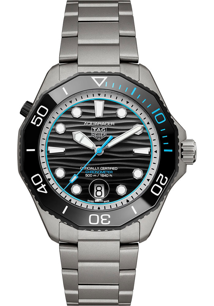 Tag Heuer Watches - Aquaracer Professional 500 Date Automatic 42 mm - Titanium - Bracelet - Style No: WBP5182.BF0010