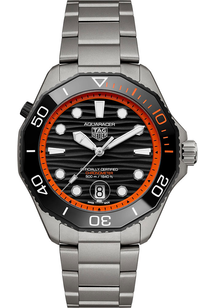 Tag Heuer Watches - Aquaracer Professional 500 Date Automatic 42 mm - Titanium - Bracelet - Style No: WBP5183.BF0010