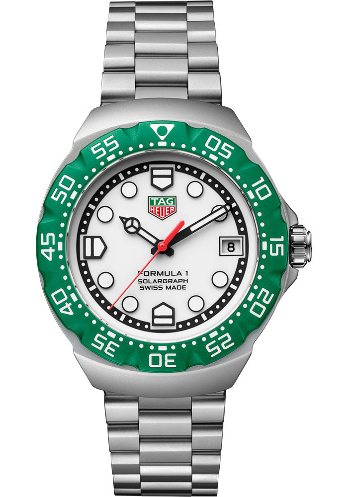 Tag Heuer Watches - Formula 1 Solargraph Quartz 38 mm - Steel - Bracelet - Style No: WBY111E.BA0042