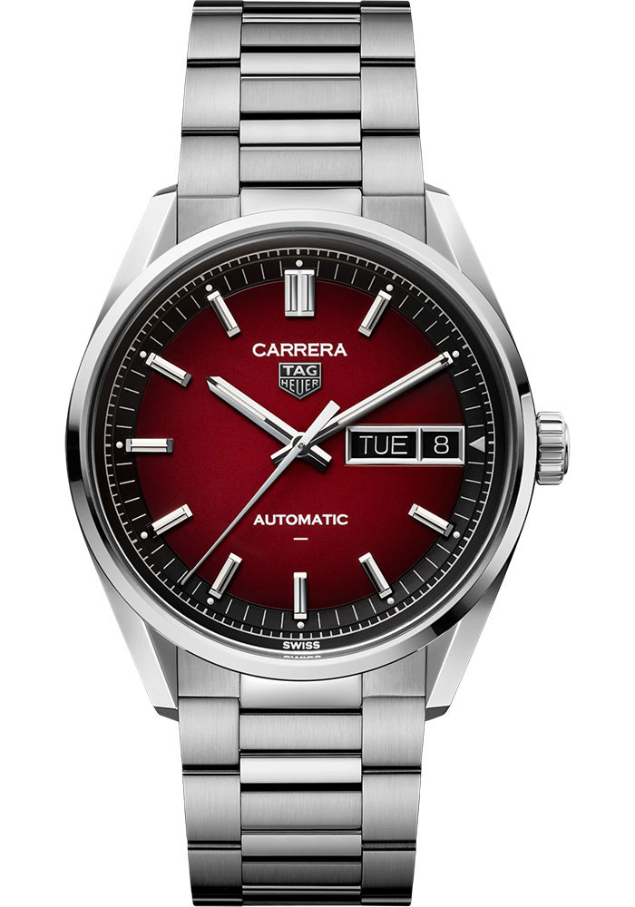 Tag Heuer Watches - Carrera Day-Date Automatic 41 mm - Steel - Bracelet - Style No: WDA2113.BA0043