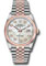 Rolex Datejust 36 Steel and Pink Gold - Domed Bezel - Jubilee Style No: 126201 mdj