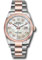 Rolex Datejust 36 Steel and Pink Gold - Domed Bezel - Oyster Style No: 126201 mdo