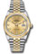 Rolex Datejust 36 Steel and Yellow Gold - Domed Bezel - Jubilee Style No: 126203 chdj