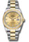 Rolex Datejust 36 Steel and Yellow Gold - Domed Bezel - Oyster Style No: 126203 chdo