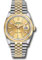Rolex Datejust 36 Steel and Yellow Gold - Domed Bezel - Jubilee Style No: 126203 chij