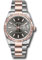 Rolex Datejust 36 Steel and Pink Gold - Fluted Bezel - Oyster Style No: 126231 dkrio