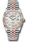 Rolex Datejust 36 Steel and Pink Gold - Fluted Bezel - Jubilee Style No: 126231 mdj