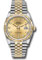 Rolex Datejust 36 Steel and Yellow Gold - Fluted Bezel - Jubilee Style No: 126233 chdj