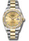 Rolex Datejust 36 Steel and Yellow Gold - Fluted Bezel - Oyster Style No: 126233 chdo