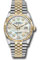 Rolex Datejust 36 Steel and Yellow Gold - Fluted Bezel - Jubilee Style No: 126233 mdj