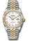 Rolex Datejust 36 Steel and Yellow Gold - Fluted Bezel - Jubilee Style No: 126233 wrj