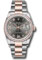 Rolex Datejust 36 Steel and Pink Gold - Diamond Bezel - Oyster Style No: 126281RBR dkrdr69o