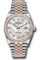 Rolex Datejust 36 Steel and Pink Gold - Diamond Bezel - Jubilee Style No: 126281RBR mdj