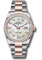 Rolex Datejust 36 Steel and Pink Gold - Diamond Bezel - Oyster Style No: 126281RBR mdo