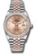 Rolex Datejust 36 Steel and Pink Gold - Diamond Bezel - Jubilee Style No: 126281RBR rdr69j