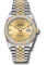 Rolex Datejust 36 Steel and Yellow Gold - Diamond Bezel - Jubilee Style No: 126283RBR chdj