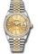 Rolex Datejust 36 Steel and Yellow Gold - Diamond Bezel - Jubilee Style No: 126283RBR chij
