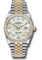 Rolex Datejust 36 Steel and Yellow Gold - Diamond Bezel - Jubilee Style No: 126283RBR mdj