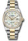Rolex Datejust 36 Steel and Yellow Gold - Diamond Bezel - Oyster Style No: 126283RBR mdo