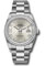 Rolex Datejust 36 Steel and White Gold - Diamond Bezel - Oyster Style No: 126284RBR sdr69o