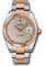 Rolex Datejust 41 Steel and Pink Gold - Smooth Bezel - Oyster Style No: 126301 suio