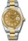 Rolex Datejust 41 Steel and Yellow Gold - Smooth Bezel - Oyster Style No: 126303 chio