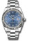 Rolex Datejust 41 Steel and White Gold - Fluted Bezel - Oyster Style No: 126334 blro