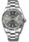Rolex Datejust 41 Steel and White Gold - Fluted Bezel - Oyster Style No: 126334 dkrio