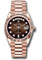 Rolex Day-Date 36 Everose Gold - Fluted Bezel - President Style No: 128235 brodp
