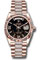 Rolex Day-Date 36 Everose Gold - Fluted Bezel - Diamond President Style No: 128235 eididrdp