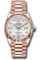 Rolex Day-Date 36 Everose Gold - Fluted Bezel - President Style No: 128235 mdp