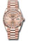 Rolex Day-Date 36 Everose Gold - Fluted Bezel - President Style No: 128235 rodp