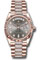 Rolex Day-Date 36 Everose Gold - Fluted Bezel - Diamond President Style No: 128235 slddp