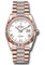 Rolex Day-Date 36 Everose Gold - Fluted Bezel - Diamond President Style No: 128235 wbdrdp