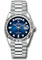Rolex Day-Date 36 Platinum - Fluted Bezel - President Style No: 128236 blodp