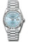 Rolex Day-Date 36 Platinum - Fluted Bezel - President Style No: 128236 ibbdp