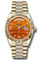 Rolex Day-Date 36 Yellow Gold - Fluted Bezel - Diamond President Style No: 128238 cardidrdp