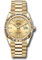 Rolex Day-Date 36 Yellow Gold - Fluted Bezel - President Style No: 128238 chdp
