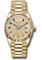 Rolex Day-Date 36 Yellow Gold - Fluted Bezel - President Style No: 128238 dprsp