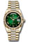 Rolex Day-Date 36 Yellow Gold - Fluted Bezel - Diamond President Style No: 128238 grobdrdp